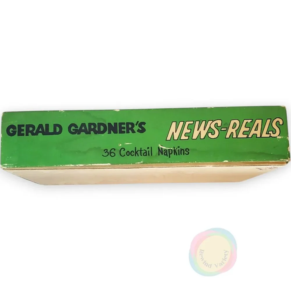 Vintage 1962 Gerald Gardner Satire Napkins Boxed